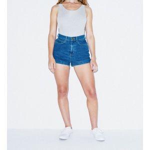 American Apparel High Waisted Denim Shorts